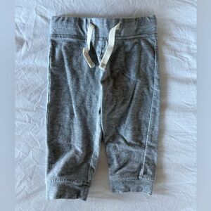 Gray Sweatpants Drawstring • Size 0-3 • Excellent Condition